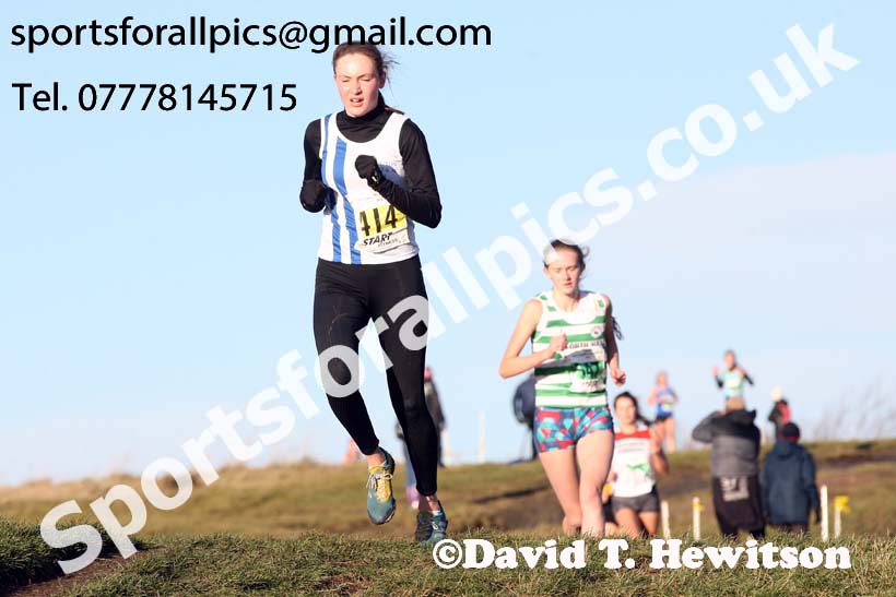 Womens under-17s and under-20s North Eastern Cross Country, 2018 Northern Cross Country Champs., Wrekenton, Gateshead. Photo:  David T. Hewitson/Sports for All Pics
